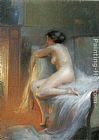 Delphin Enjolras A Nude Reclining by the Fire painting